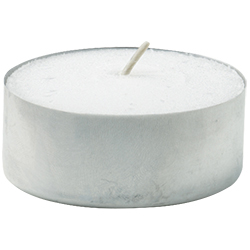 Duni Rechaud Kerze/Teelicht d = 3,69 cm weiß - 8h online kaufen - Verwendung 2