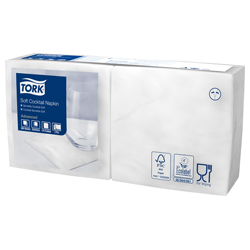 Tork Soft Serviette 24 x 24 cm - weiß online kaufen - Verwendung 2