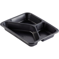 Duni Menüschale 3-geteilt schwarz 745 ml Duni Menüschale 3-geteilt schwarz 745 ml