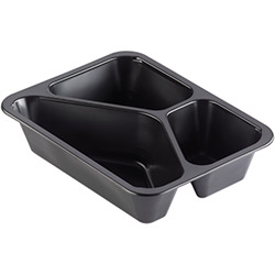 Duni Menüschale 3-geteilt schwarz 1095 ml Duni Menüschale 3-geteilt schwarz 1095 ml
