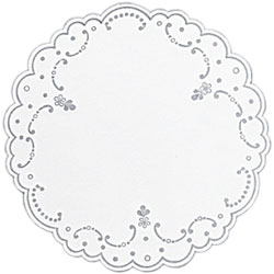 Duni Tablettdecke rund 19 cm weiß Duni Tablettdecke rund 19 cm weiß
