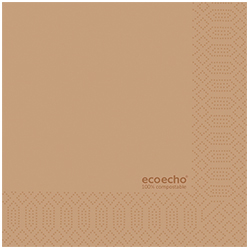 Vorschau: Duni Tissue-Serviette 33 x 33 cm Eco Brown (250 Stück) online kaufen - Verwendung 2