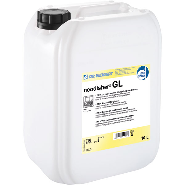 Vorschau: Dr.Weigert neodisher® GL Klarspüler 10 Liter online kaufen - Verwendung 1