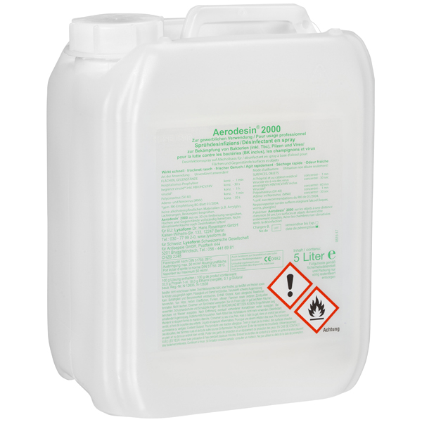 Lysoform Aerodesin®2000 Sprühdesinfektion 5 Liter Lysoform Aerodesin®2000 Sprühdesinfektion 5 Liter