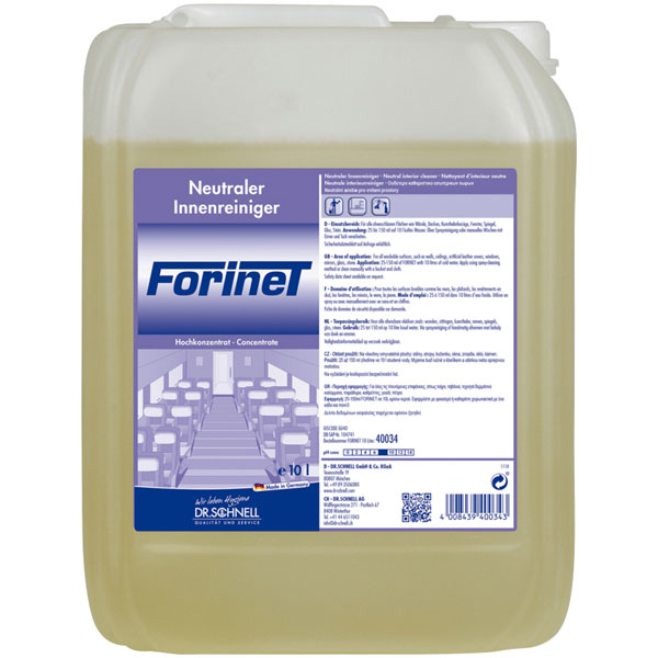 Dr.Schnell Forinet Fahrzeug-Innenreiniger 10 Liter