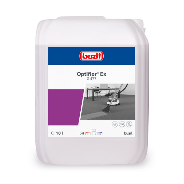 Buzil G 477 Optiflor® Ex Sprühextraktions-Reiniger 10 Liter Buzil G 477 Optiflor® Ex Sprühextraktions-Reiniger 10 Liter