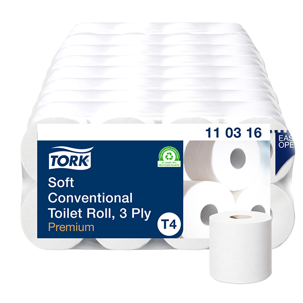 Tork T4 Toilettenpapier extra weich Hochweiß (72 Rollen)