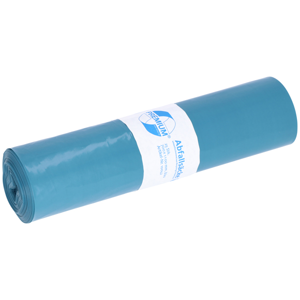 DEISS Premium® Abfallsäcke blau 120 Liter ( 25 Stück )