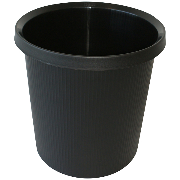 Helit Papierkorb 18l schwarz rund Helit Papierkorb 18l schwarz rund