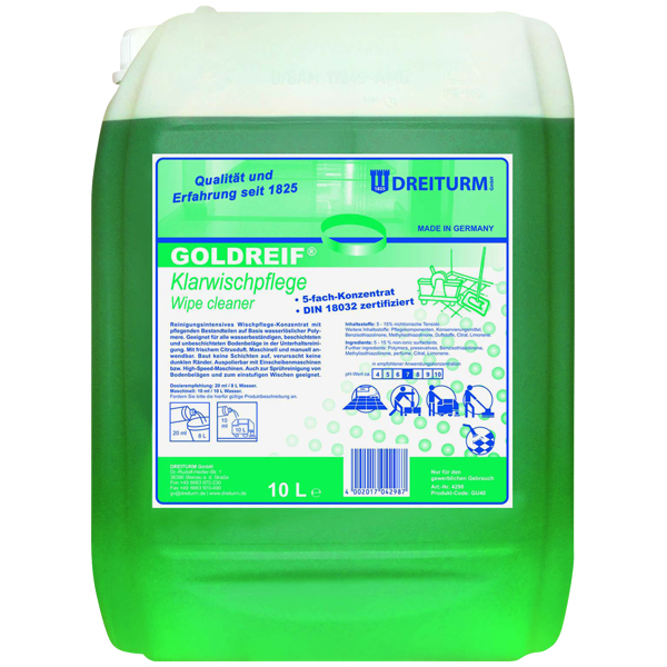 Dreiturm Goldreif® Klarwischpflege 10 Liter Dreiturm Goldreif® Klarwischpflege 10 Liter