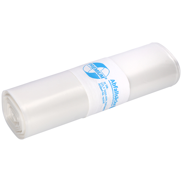 DEISS Premium® Abfallsäcke transparent 70 Liter ( 25 Stück )