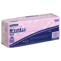 WypAll® X50 farbcodierte Reinigungstücher rot 7444 WypAll® X50 farbcodierte Reinigungstücher rot 7444