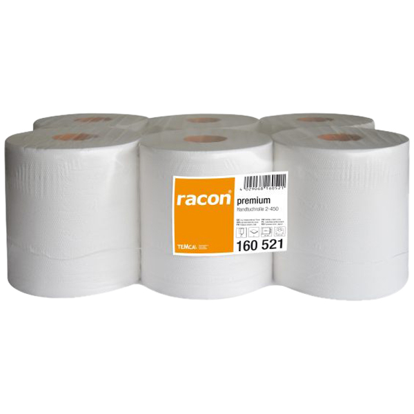 Racon premium Handtuchrollen weiß