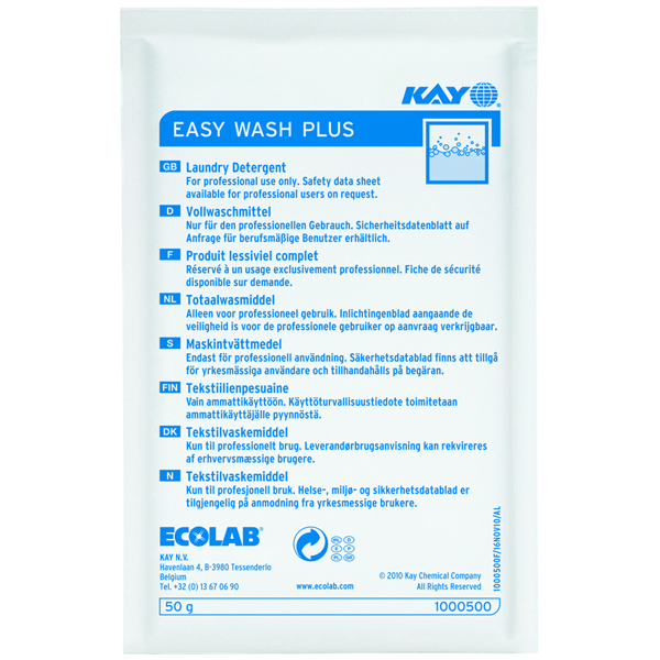 ECOLAB Kay Easy Wash Plus Vollwaschmittel (120 x 50 g) online kaufen - Verwendung 1
