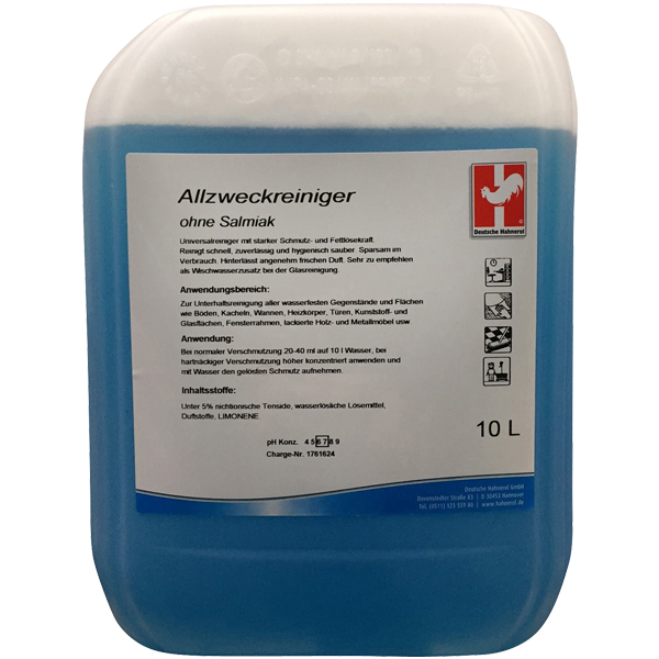 Hahnerol Allzweckreiniger (ohne Salmiak) 10 Liter online kaufen - Verwendung 1