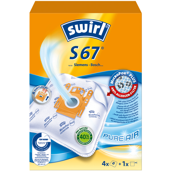 Vorschau: Swirl Staubsaugerbeutel S67 online kaufen - Verwendung 1