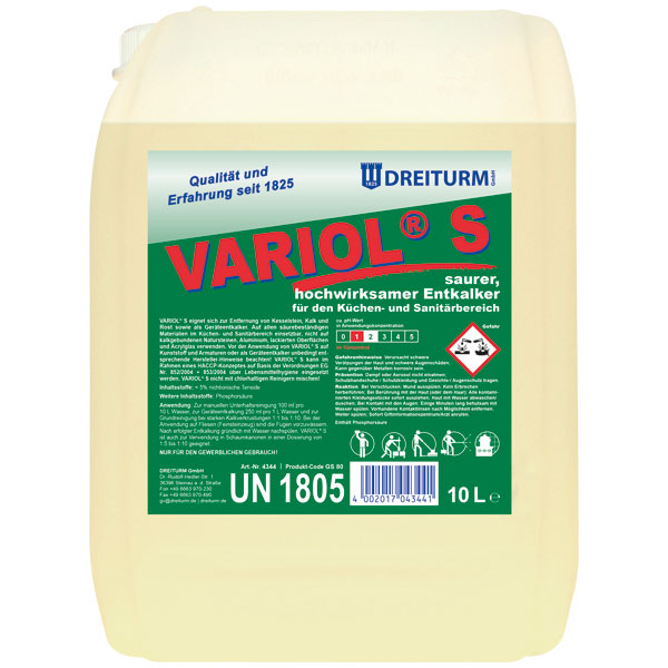 Vorschau: Dreiturm Variol® S Entkalker 10 Liter online kaufen - Verwendung 1