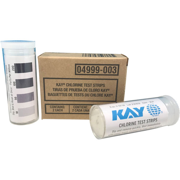 ECOLAB Kay Chlorine Test Strips Chlor-Teststreifen ECOLAB Kay Chlorine Test Strips Chlor-Teststreifen