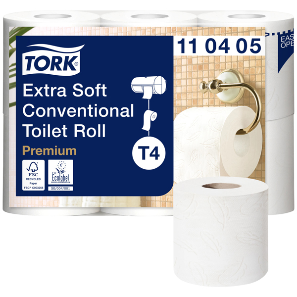 Tork T4 Toilettenpapier extra weich Hochweiß (42 Rollen)
