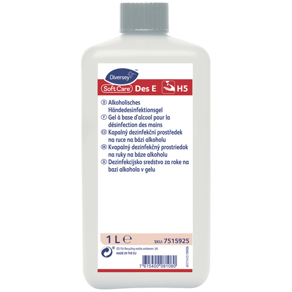 Soft Care® Des E H5 Händedesinfektionsgel 1 Liter Soft Care® Des E H5 Händedesinfektionsgel 1 Liter