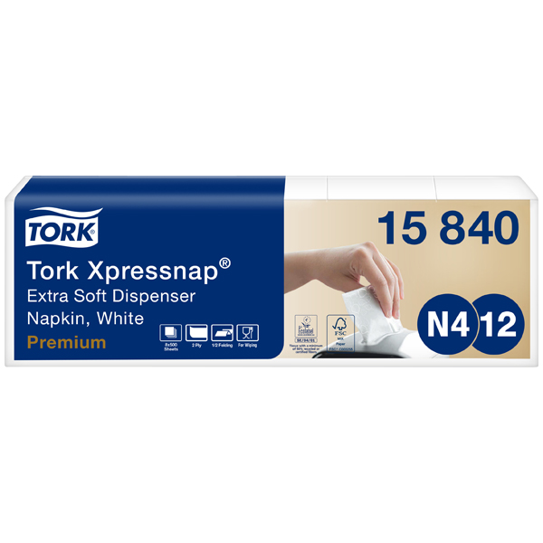 Tork Xpressnap® extra weiche Spenderserviette - weiß
