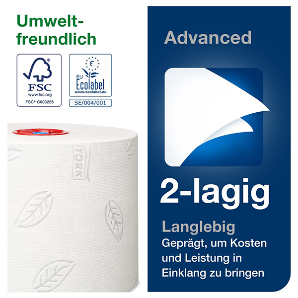 Vorschau: Tork Weiches Midi Toilettenpapier online kaufen - Verwendung 3
