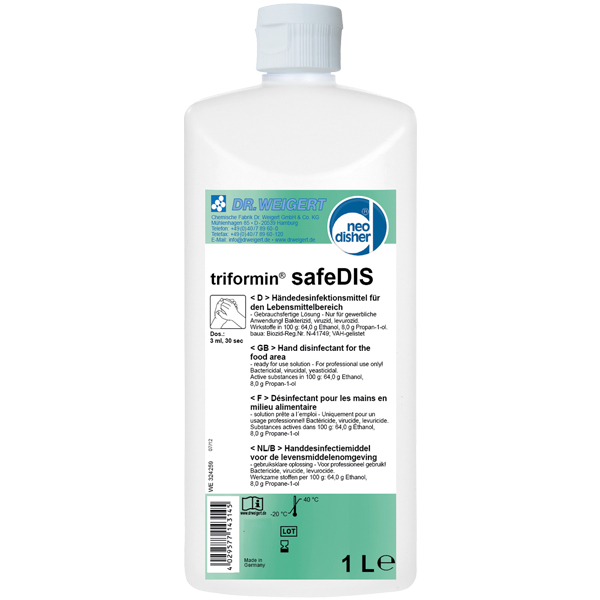 Dr.Weigert triformin® safeDIS Händedesinfektionsmittel 1 Liter