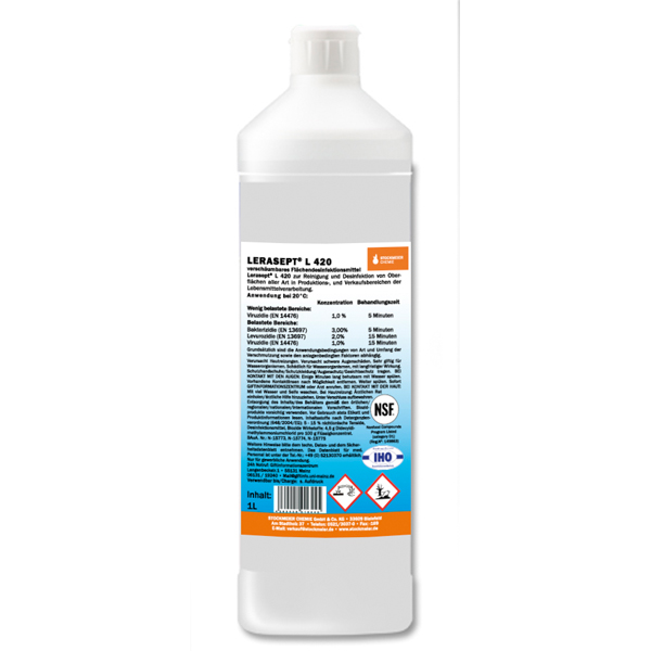 Lerasept® L420 Flächendesinfektion 1 Liter Lerasept® L420 Flächendesinfektion 1 Liter