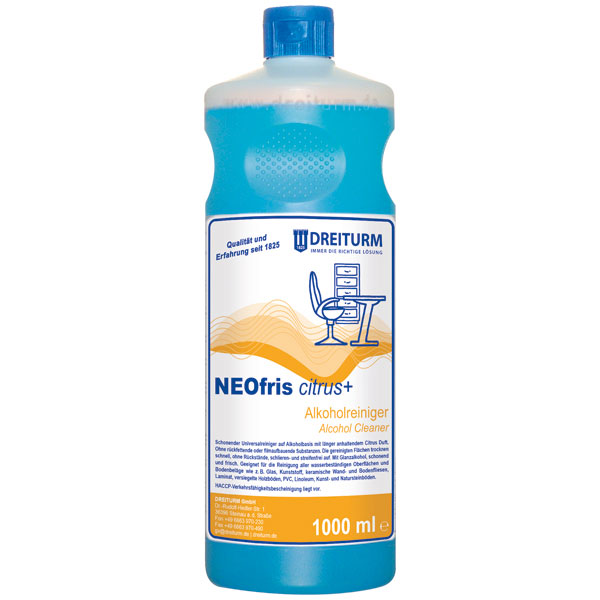 Dreiturm NEOfris citrus+ Alkoholreiniger 1 Liter Dreiturm NEOfris citrus+ Alkoholreiniger 1 Liter