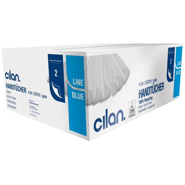 Vorschau: Cilan Blue-Line Falthandtuch H 24 V-Falz online kaufen - Verwendung 1