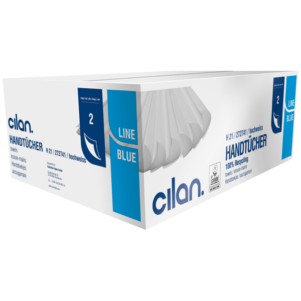 Vorschau: Cilan Blue-Line Falthandtuch H 21 V-Falz online kaufen - Verwendung 1