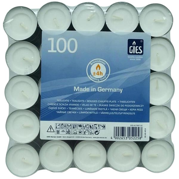 Teelichte Ø 38 mm Weiß (100 Stück) online kaufen - Verwendung 1