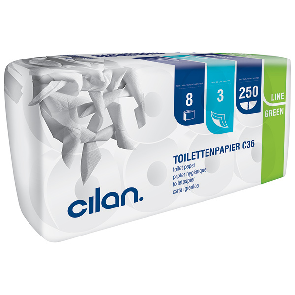 Vorschau: Cilan Tissue C 36 Toilettenpapier Green-Line ( 64 Rollen ) online kaufen - Verwendung 1