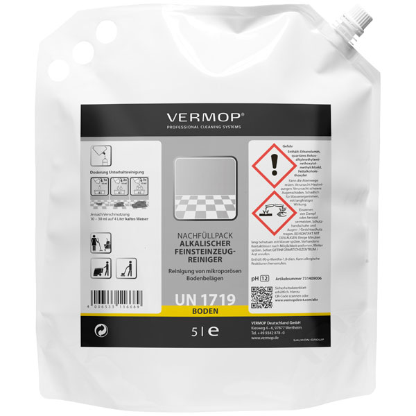 Vermop Vermo Fine Feinsteinzeug-Reiniger 2 x 5 Liter Vermop Vermo Fine Feinsteinzeug-Reiniger 2 x 5 Liter