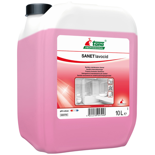 Tana Sanet Lavocid Sanitärreiniger 10 Liter Produktbild 1 Tana Sanet Lavocid Sanitärreiniger 10 Liter online kaufen - Verwendung 1