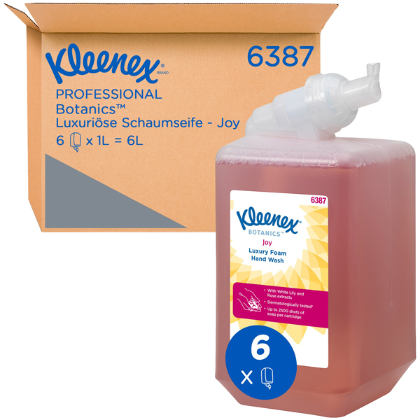 Kleenex® Joy 6387 Schaumseife 6 x 1 Liter Kleenex® Joy 6387 Schaumseife 6 x 1 Liter