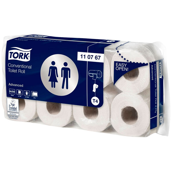 Tork T4 Toilettenpapier Conventional Weiß (64 Rollen) online kaufen - Verwendung 1