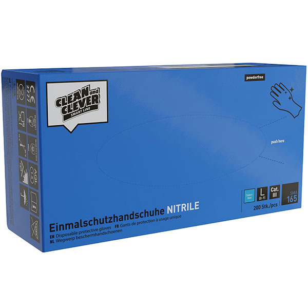 CLEAN and CLEVER SMART Einmalschutzhandschuhe SMA 165 CLEAN and CLEVER SMART Einmalschutzhandschuhe SMA 165