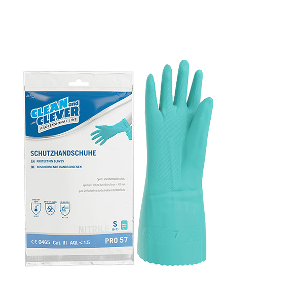 CLEAN and CLEVER PROFESSIONAL Chemikalienschutzhandschuhe Nitril PRO 57
