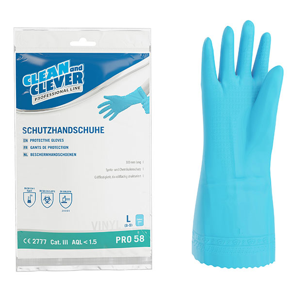 CLEAN and CLEVER PROFESSIONAL Schutzhandschuhe Vinyl PRO 58++ CLEAN and CLEVER PROFESSIONAL Schutzhandschuhe Vinyl PRO 58++