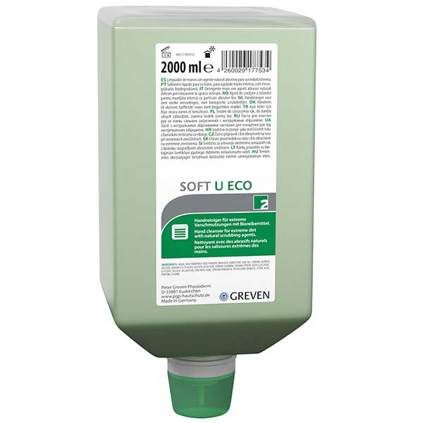 Greven® Soft u ECO Handreiniger 6 x 2 Liter Greven® Soft u ECO Handreiniger 6 x 2 Liter