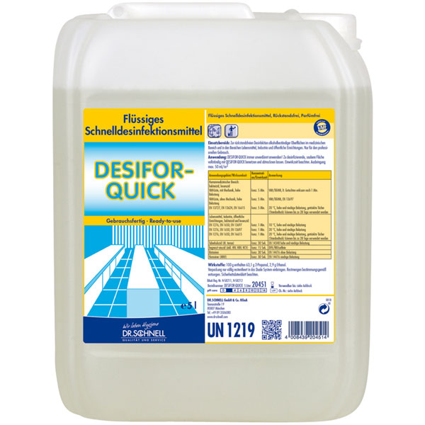 Dr.Schnell Desifor-Quick Flächendesinfektion 5 Liter Dr.Schnell Desifor-Quick Flächendesinfektion 5 Liter
