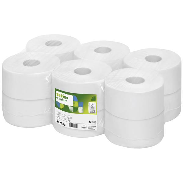 Wepa Satino Comfort Jumbo-Toilettenpapier Wepa Satino Comfort Jumbo-Toilettenpapier