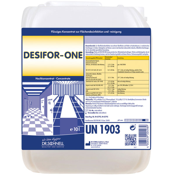 Dr.Schnell Desifor-One Flächendesinfektion 10 Liter online kaufen - Verwendung 1