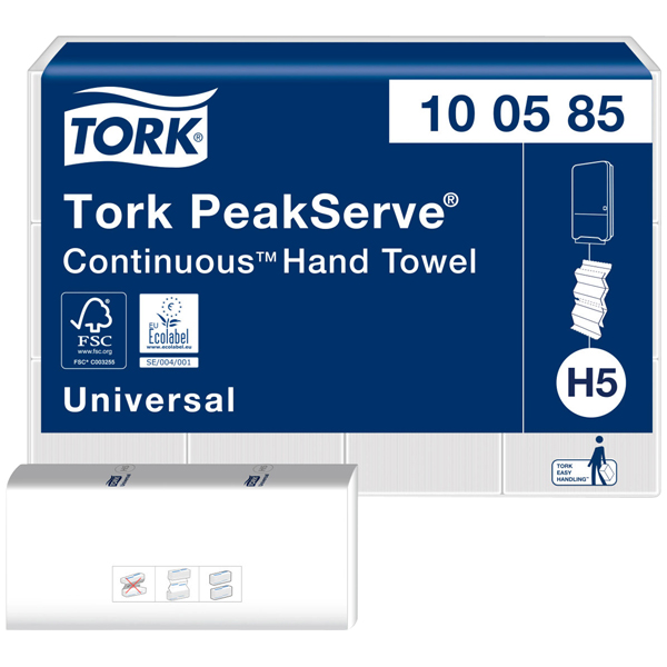 Tork H5 PeakServe® Endlos™ Handtücher 20,1 x 22,5 cm Weiß