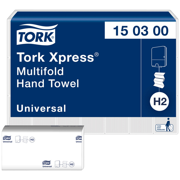 Tork H2 Xpress Universal Falthandtuch (21 x 160 Tücher) online kaufen - Verwendung 1