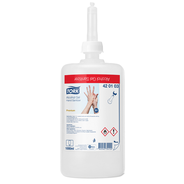 Vorschau: Tork S1 Händedesinfektions-Gel 6 x 1 Liter online kaufen - Verwendung 1