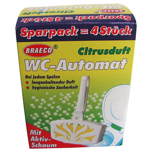 Vorschau: Braeco WC-Automat Citrus (4 Stück) online kaufen - Verwendung 1