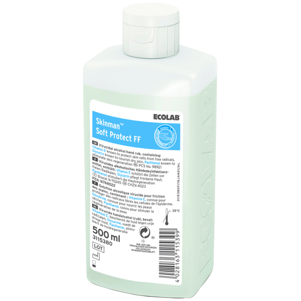 ECOLAB Skinman™ Soft Protect FF Händedesinfektion 500 ml online kaufen - Verwendung 1