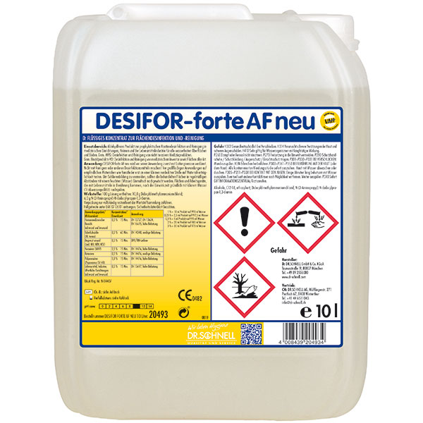 Vorschau: Dr.Schnell Desifor-forte AF neu Flächendesinfektion 10 Liter online kaufen - Verwendung 1